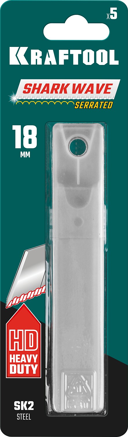 KRAFTOOL 18 мм, 5 шт, лезвия сегментированные BM-18 09604-18-S5 купить по цене 450 ₽ в интернет магазине ТЕХСАД