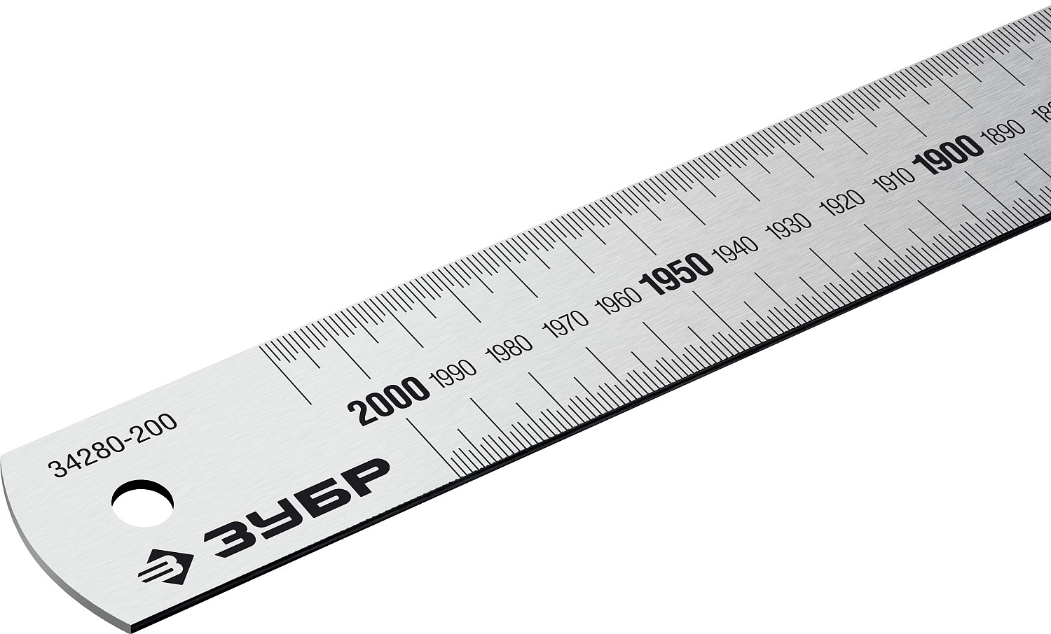 ЗУБР 2 м, усиленная нержавеющая линейка Про-200 34280-200 купить по цене 3&nbsp;070 ₽ в интернет магазине ТЕХСАД