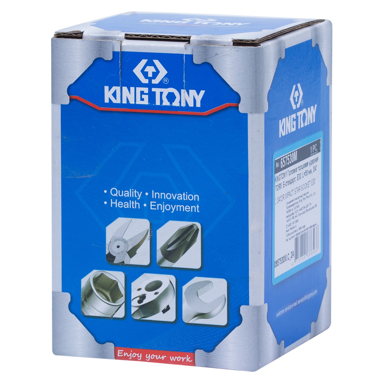 Головка торцевая ударная TORX Е-стандарт 3/4'', E30, L = 56 мм KING TONY 657530M купить по цене 1&nbsp;500 ₽ в интернет магазине ТЕХСАД
