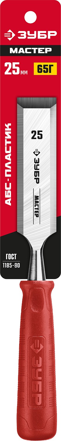 ЗУБР 25 мм, с пластиковой ручкой, стамеска Т-300 18094-25_z01 Мастер купить по цене 420 ₽ в интернет магазине ТЕХСАД