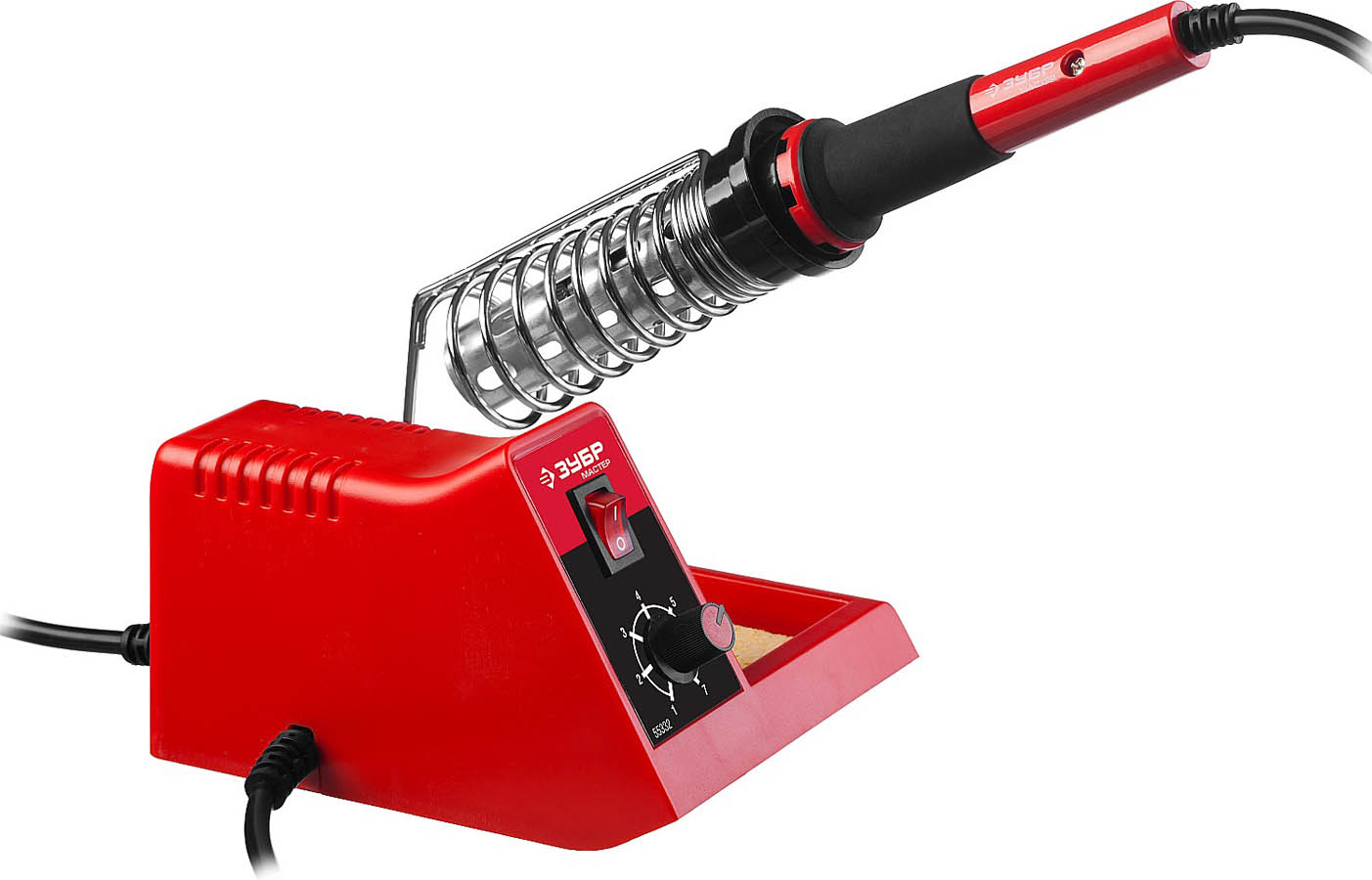 ЗУБР 100-450°C, 48 Вт, паяльная станция аналоговая 55332 купить по цене 2&nbsp;230 ₽ в интернет магазине ТЕХСАД