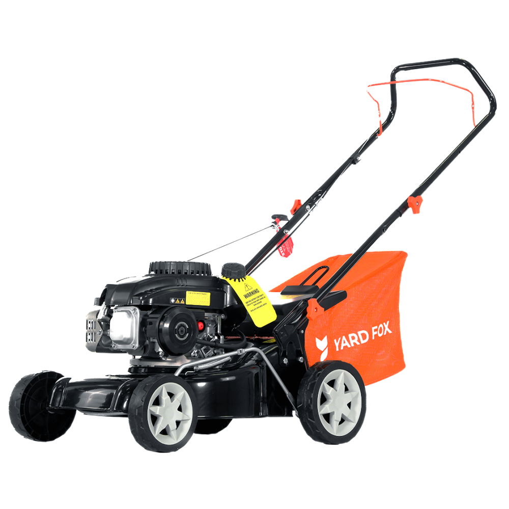 Бензиновая несамоходная газонокосилка YARD FOX 40P купить по цене 17&nbsp;990 ₽ в интернет магазине ТЕХСАД