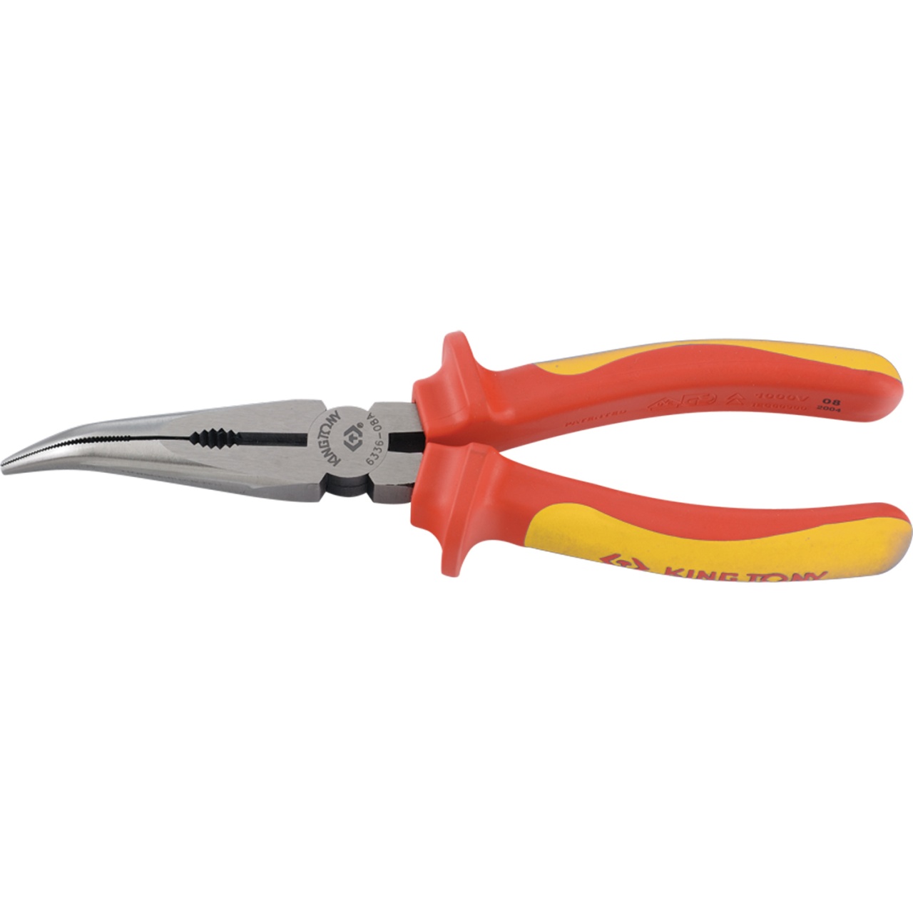 Пассатижи тонконосые 200 мм, загнутые, диэлектрические KING TONY 6336-08A купить по цене 2&nbsp;680 ₽ в интернет магазине ТЕХСАД