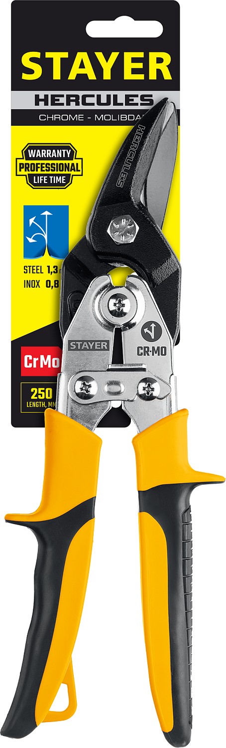 STAYER 240 мм, левые ножницы по металлу Hercules 2322_z01 Professional купить по цене 960 ₽ в интернет магазине ТЕХСАД