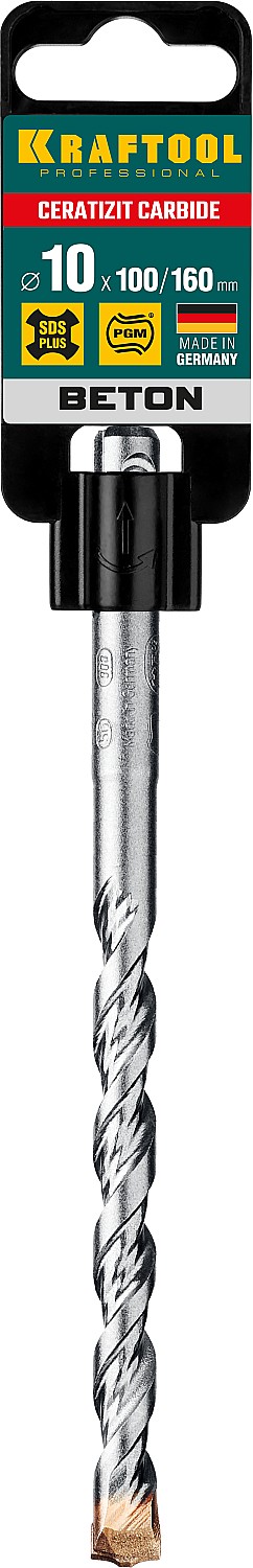 KRAFTOOL 10 х 160 мм, бур SDS-plus 29320-160-10_z02 купить по цене 430 ₽ в интернет магазине ТЕХСАД