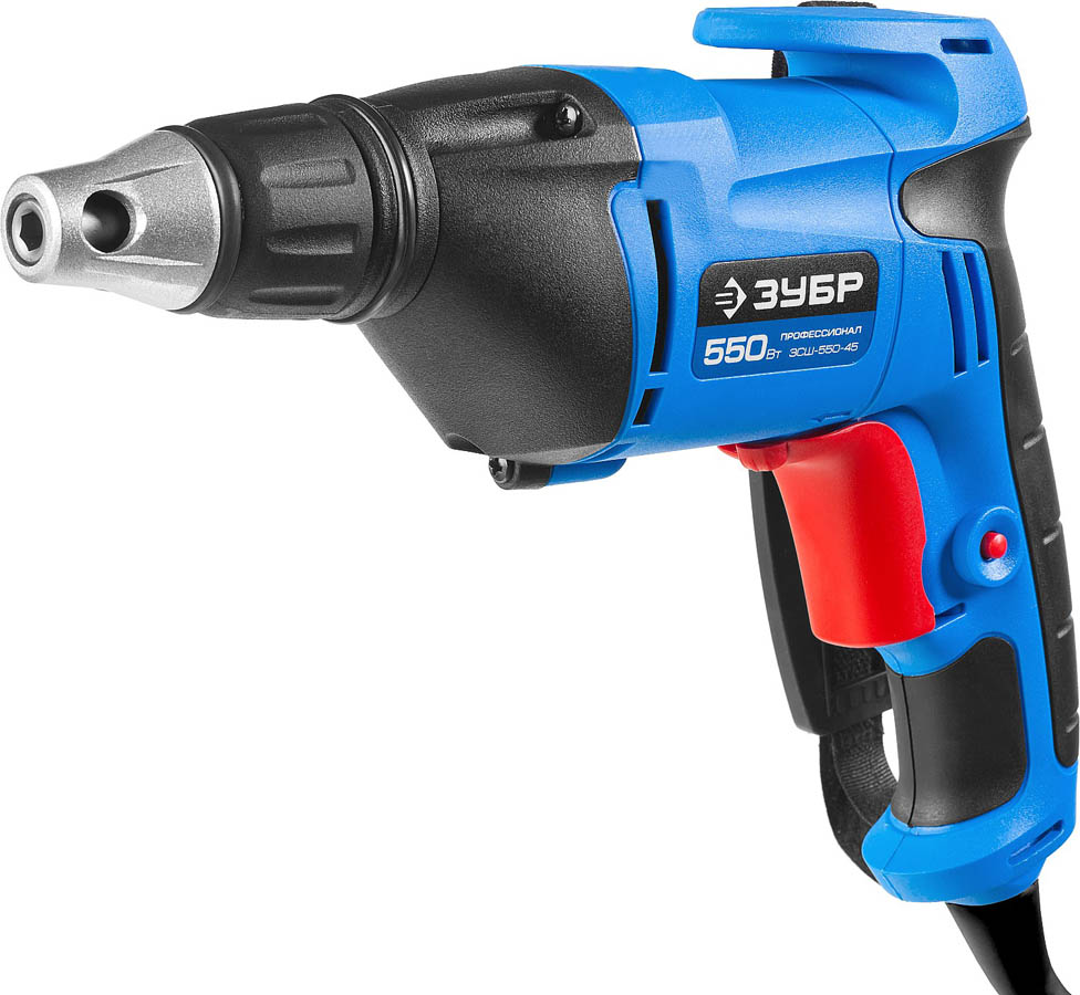 ЗУБР 550 Вт, 0-4500 об/мин, 1 скор, сетевой шуруповерт универсальный ЗСШ-550-45 Профессионал купить по цене 4&nbsp;600 ₽ в интернет магазине ТЕХСАД