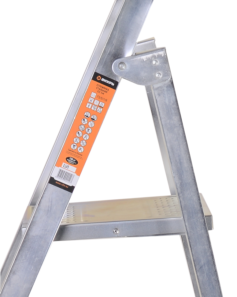 Стремянка стальная ВИХРЬ СС 1х4 купить по цене 2&nbsp;003 ₽ в интернет магазине ТЕХСАД
