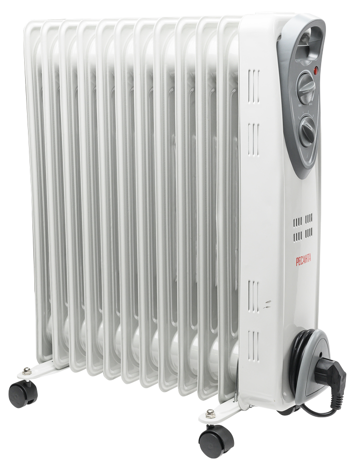 Масляный радиатор Ресанта ОМ-12А купить по цене 5&nbsp;196 ₽ в интернет магазине ТЕХСАД