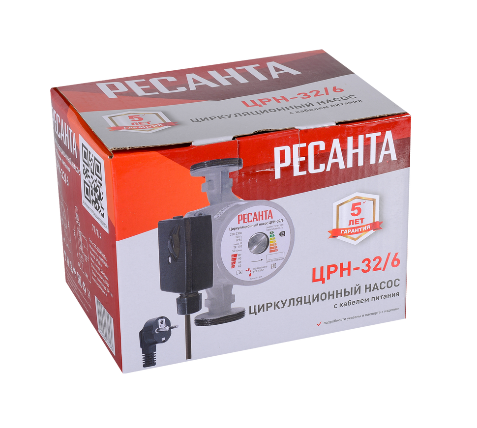 Циркуляционный насос Ресанта ЦРН-32/6 купить по цене 5&nbsp;190 ₽ в интернет магазине ТЕХСАД