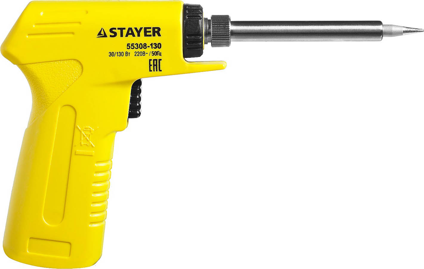 STAYER 30/130 Вт, двухкомпонентная рукоятка, электропаяльник Proterm 55308-130 Professional купить по цене 1&nbsp;010 ₽ в интернет магазине ТЕХСАД