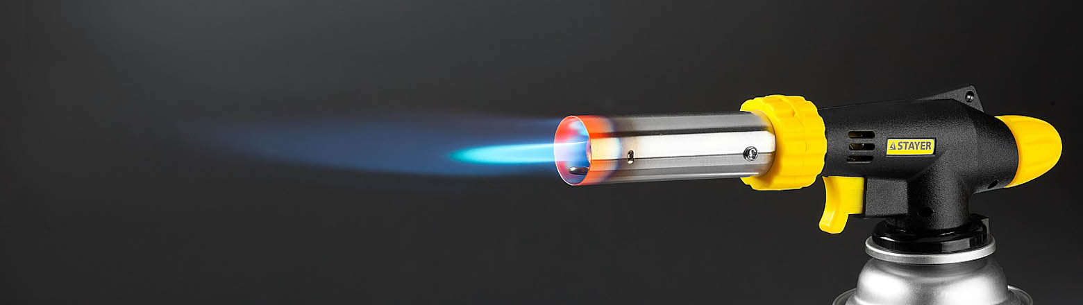 STAYER 1300°C, пьезоподжиг, газовая горелка на баллон Proterm 55580 купить по цене 920 ₽ в интернет магазине ТЕХСАД