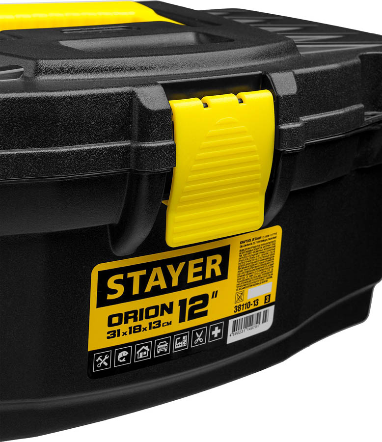 STAYER 310 x 180 x 130мм (12''), пластиковый, ящик для инструментов ORION-12 38110-13_z03 купить по цене 510 ₽ в интернет магазине ТЕХСАД