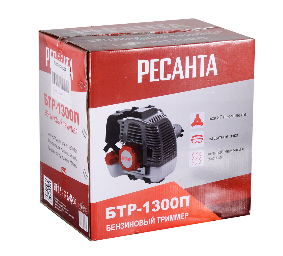 Триммер бензиновый Ресанта БТР-1300П купить по цене 9&nbsp;690 ₽ в интернет магазине ТЕХСАД