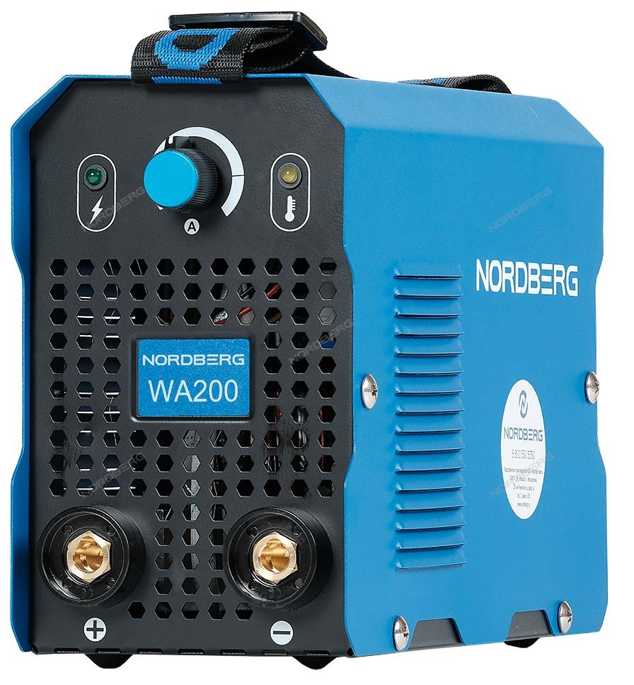 Аппарат сварочный 200A, инверторный NORDBERG WA200 купить по цене 10&nbsp;058 ₽ в интернет магазине ТЕХСАД