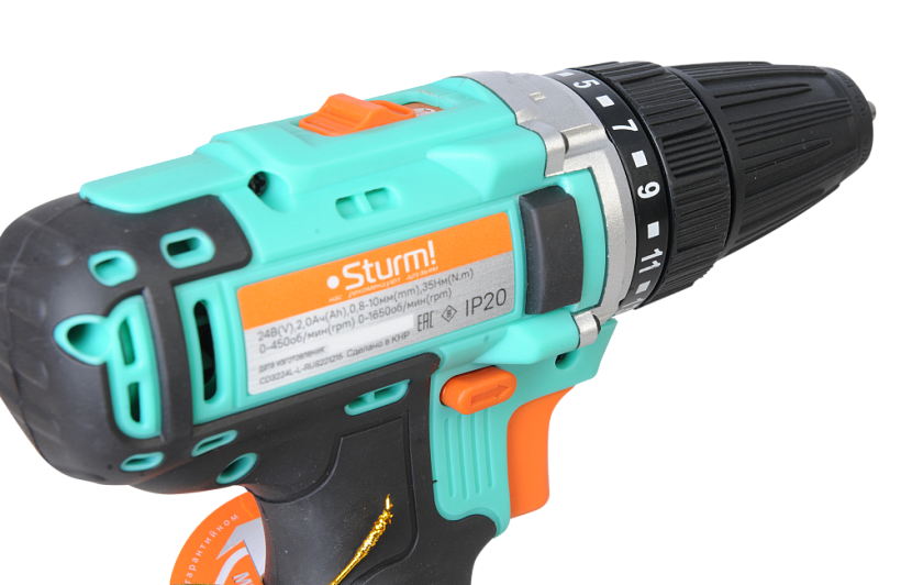 Аккумуляторный шуруповерт Sturm! CD3224L купить по цене 8&nbsp;990 ₽ в интернет магазине ТЕХСАД
