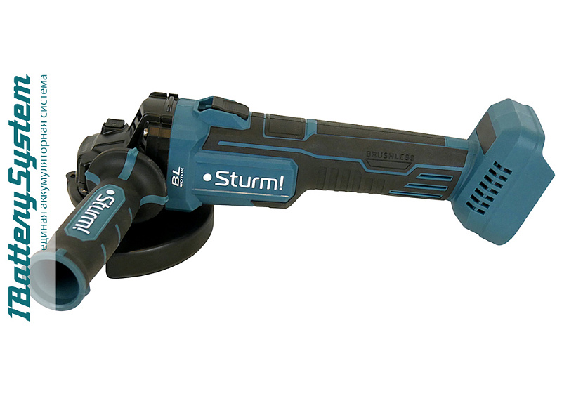 Аккумуляторная УШМ Sturm! CAG1812BL 1BatterySystem купить по цене 6&nbsp;990 ₽ в интернет магазине ТЕХСАД