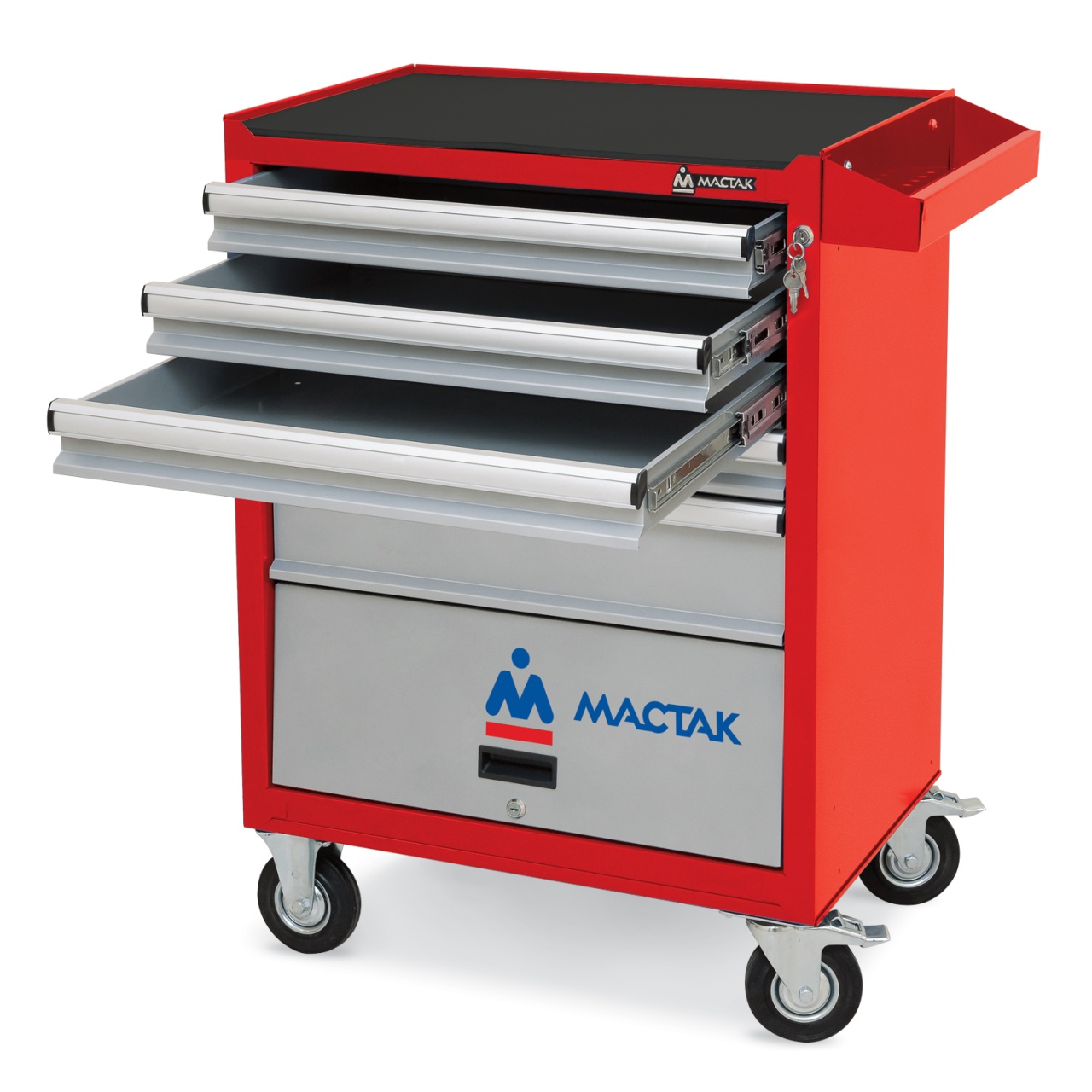 Тележка инструментальная, 5 полок и отсек, 'ОПТИМА', красная МАСТАК 522-05581MR купить по цене 42&nbsp;450 ₽ в интернет магазине ТЕХСАД