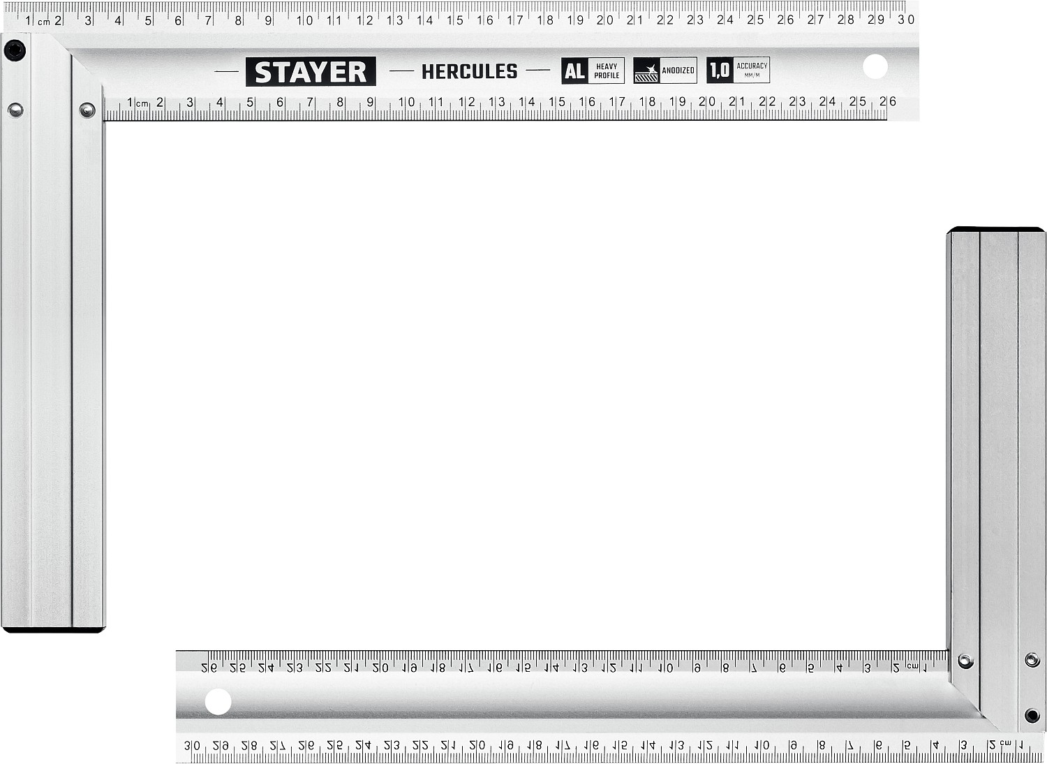 STAYER 300 х 2 мм, с усиленным алюминиевым полотном, жесткий столярный угольник HERCULES 3432-30 Professional купить по цене 390 ₽ в интернет магазине ТЕХСАД