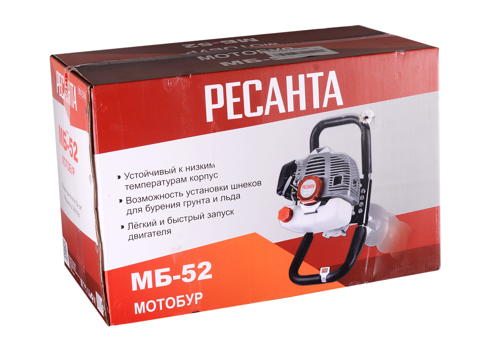 Мотобур Ресанта МБ-52 купить по цене 13&nbsp;890 ₽ в интернет магазине ТЕХСАД