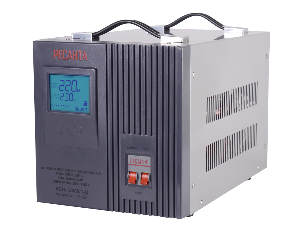 Стабилизатор напряжения РЕСАНТА АСН-12000/1-Ц купить по цене 22&nbsp;790 ₽ в интернет магазине ТЕХСАД