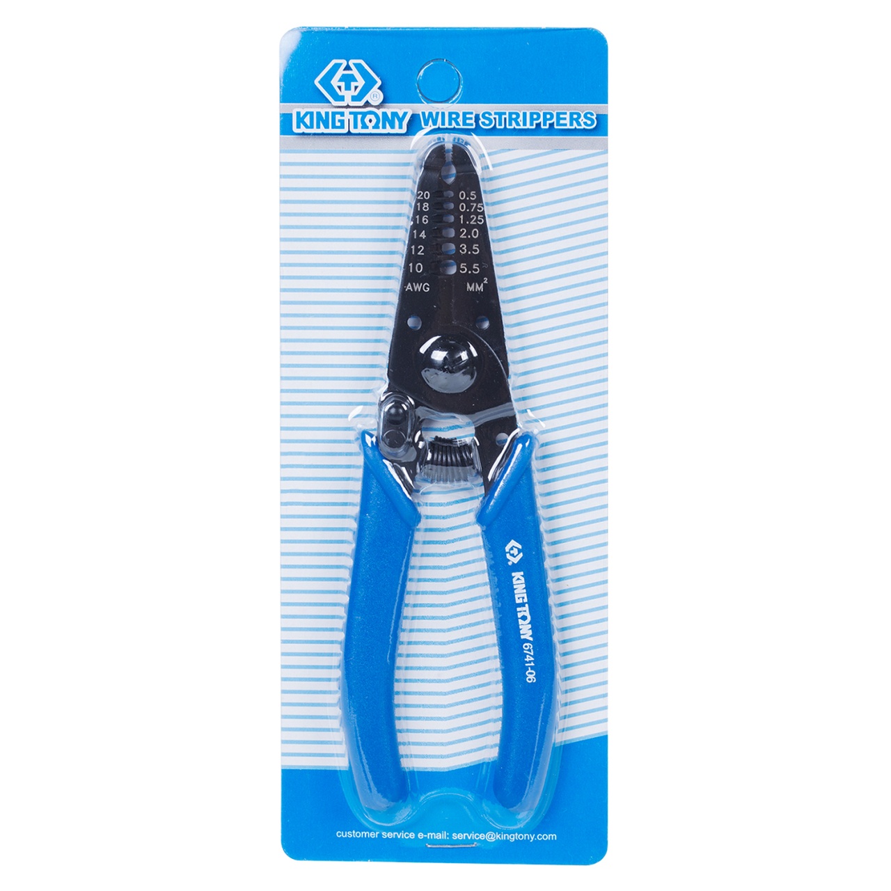 Стриппер для зачистки изоляции и резки проводов, 160 мм KING TONY 6741-06 купить по цене 1&nbsp;350 ₽ в интернет магазине ТЕХСАД