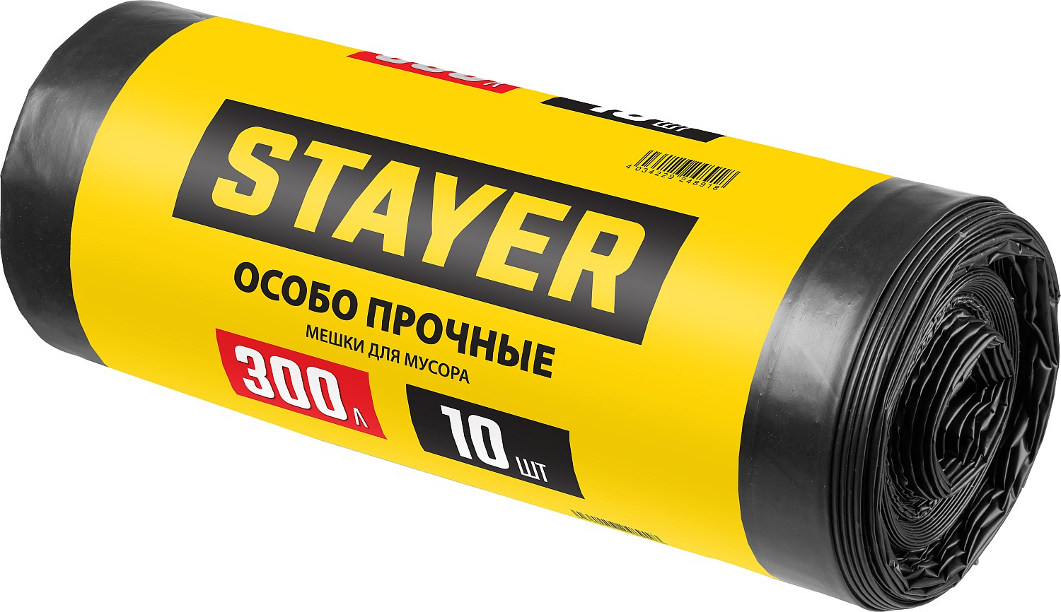 STAYER 300 л, черный, 10 шт., особопрочные, мешки для строительного мусора HEAVY DUTY 39157-300 купить по цене 540 ₽ в интернет магазине ТЕХСАД