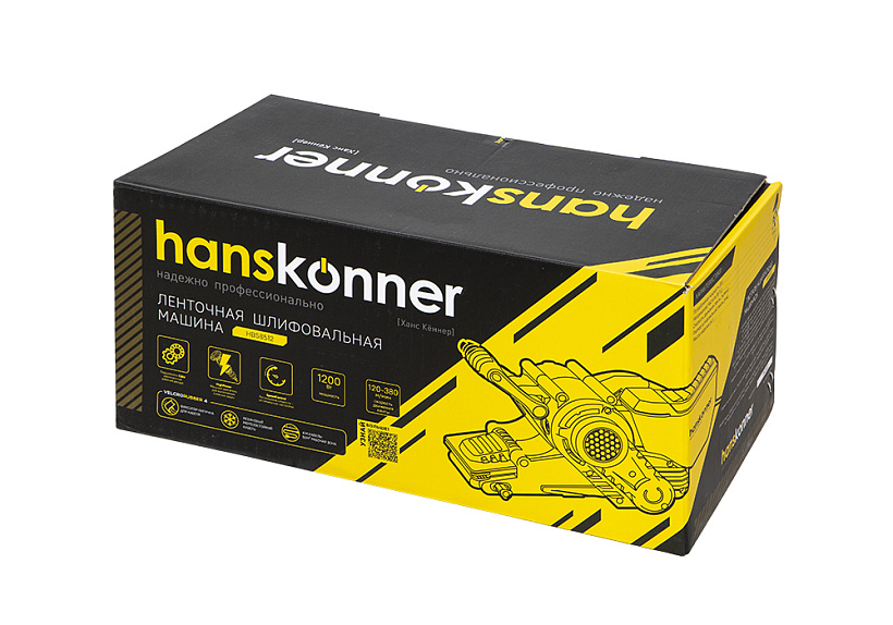 Ленточная шлифовальная машина Hanskonner HBS8512 купить по цене 9&nbsp;990 ₽ в интернет магазине ТЕХСАД
