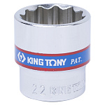 Головка торцевая стандартная двенадцатигранная 3/8'', 22 мм KING TONY 333022M купить по цене 240 ₽ в интернет магазине ТЕХСАД