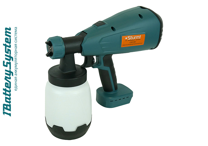 Аккумуляторный краскопульт Sturm! CSG1801 1BatterySystem купить по цене 5&nbsp;590 ₽ в интернет магазине ТЕХСАД