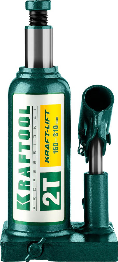 KRAFTOOL 2 т, 160-310 мм, домкрат гидравлический бутылочный сварной Kraft-Lift 43462-2_z01 купить по цене 2&nbsp;250 ₽ в интернет магазине ТЕХСАД