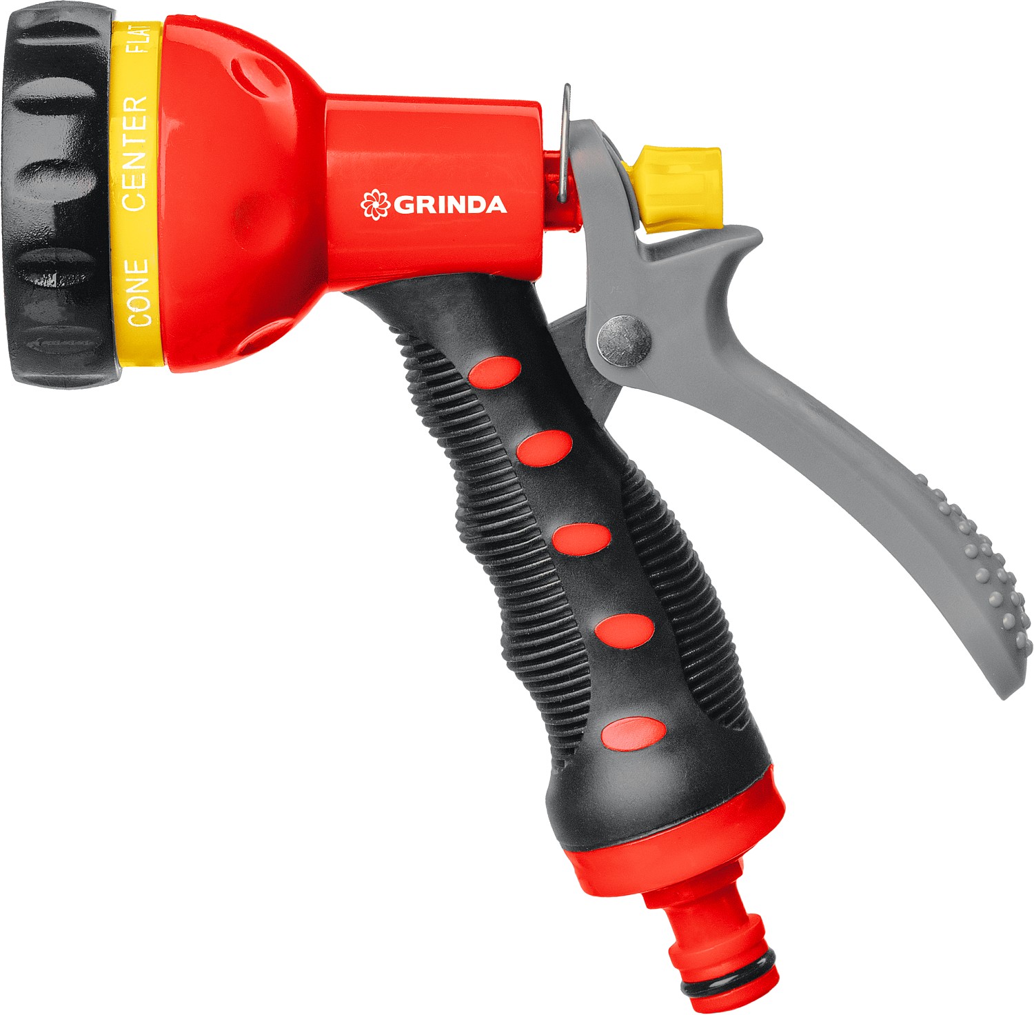 GRINDA 7 режимов, пластиковый с TPR, пистолет поливочный T-7 8-427185 купить по цене 500 ₽ в интернет магазине ТЕХСАД