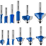 ЗУБР набор профильных фрез по дереву, 12 шт., 28796-H12 Профессионал купить по цене 3&nbsp;730 ₽ в интернет магазине ТЕХСАД