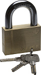 ЗУБР 70 мм, замок навесной, латунный корпус, закаленная дужка 37299-70 купить по цене 1&nbsp;640 ₽ в интернет магазине ТЕХСАД