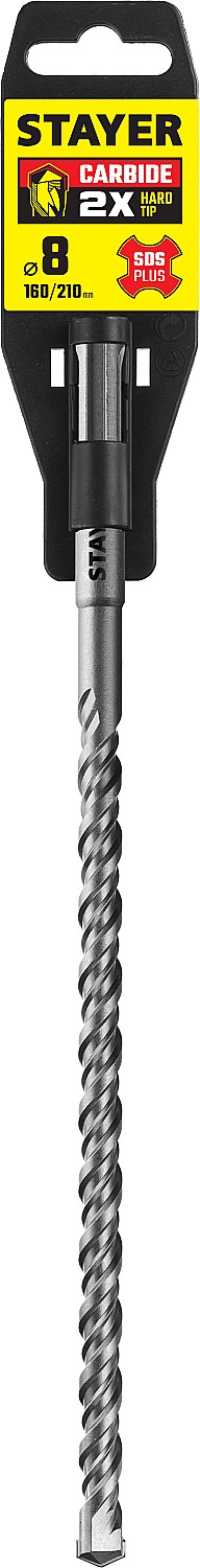 STAYER 8 x 210 мм, бур SDS-plus 2930-210-08_z02 купить по цене 176 ₽ в интернет магазине ТЕХСАД