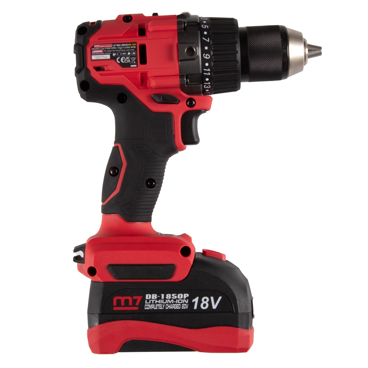 Аккумуляторная дрель-шуруповерт 18 В, импульсная, кейс MIGHTY SEVEN DD-101A купить по цене 32&nbsp;550 ₽ в интернет магазине ТЕХСАД