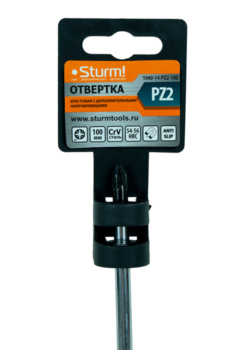Отвертка Sturm! 1040-14-PZ2-100 купить по цене 120 ₽ в интернет магазине ТЕХСАД