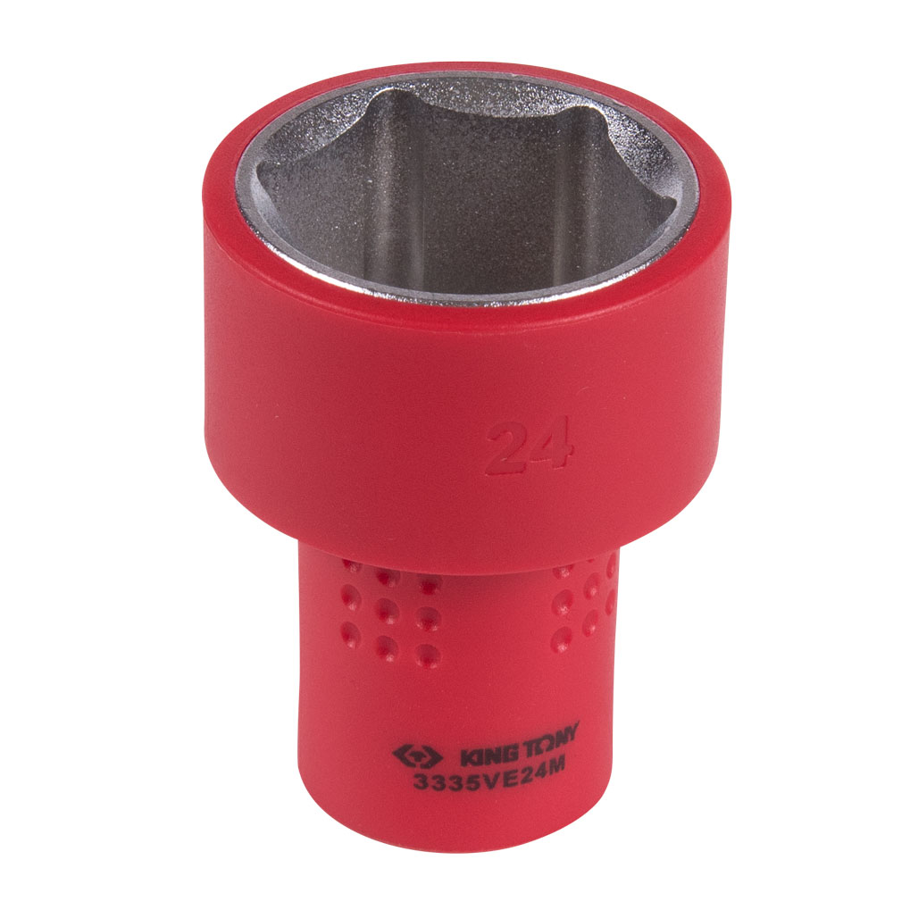 Головка торцевая диэлектрическая шестигранная 3/8'', 24 мм KING TONY 3335VE24M купить по цене 1&nbsp;210 ₽ в интернет магазине ТЕХСАД