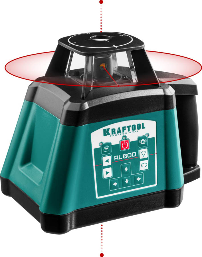 KRAFTOOL ротационный лазерный нивелир в кейсе RL600 34600 Professional купить по цене 42&nbsp;850 ₽ в интернет магазине ТЕХСАД