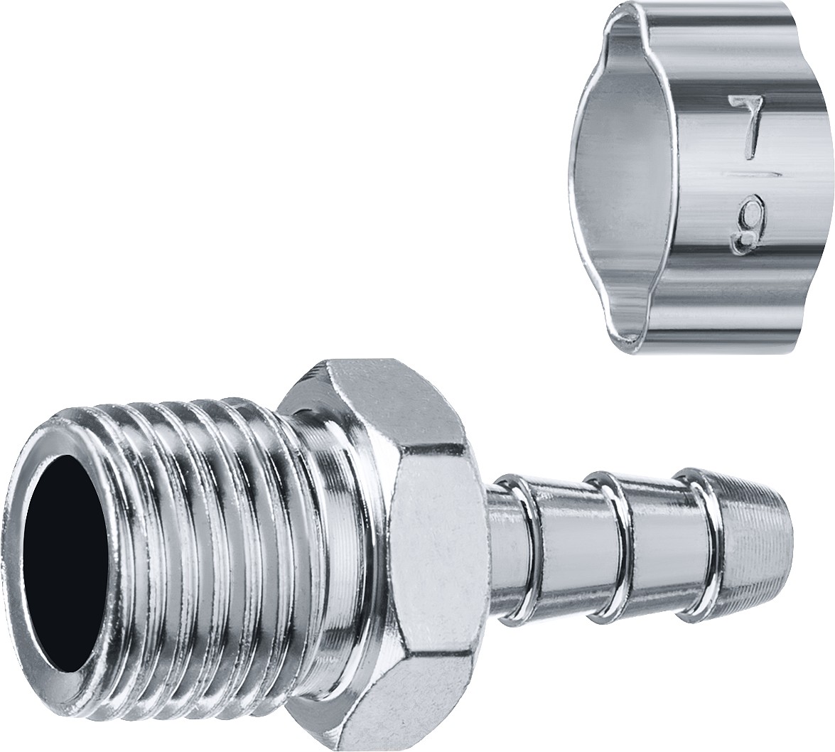 ЗУБР 6 мм, штуцер 1/4''M, с хомутом, переходник для пневмоинструмента 64924-1/4-06 Профессионал купить по цене 172 ₽ в интернет магазине ТЕХСАД