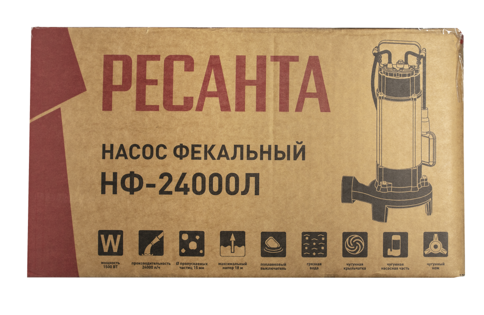 Фекальный насос Ресанта НФ-24000Л купить по цене 19&nbsp;690 ₽ в интернет магазине ТЕХСАД