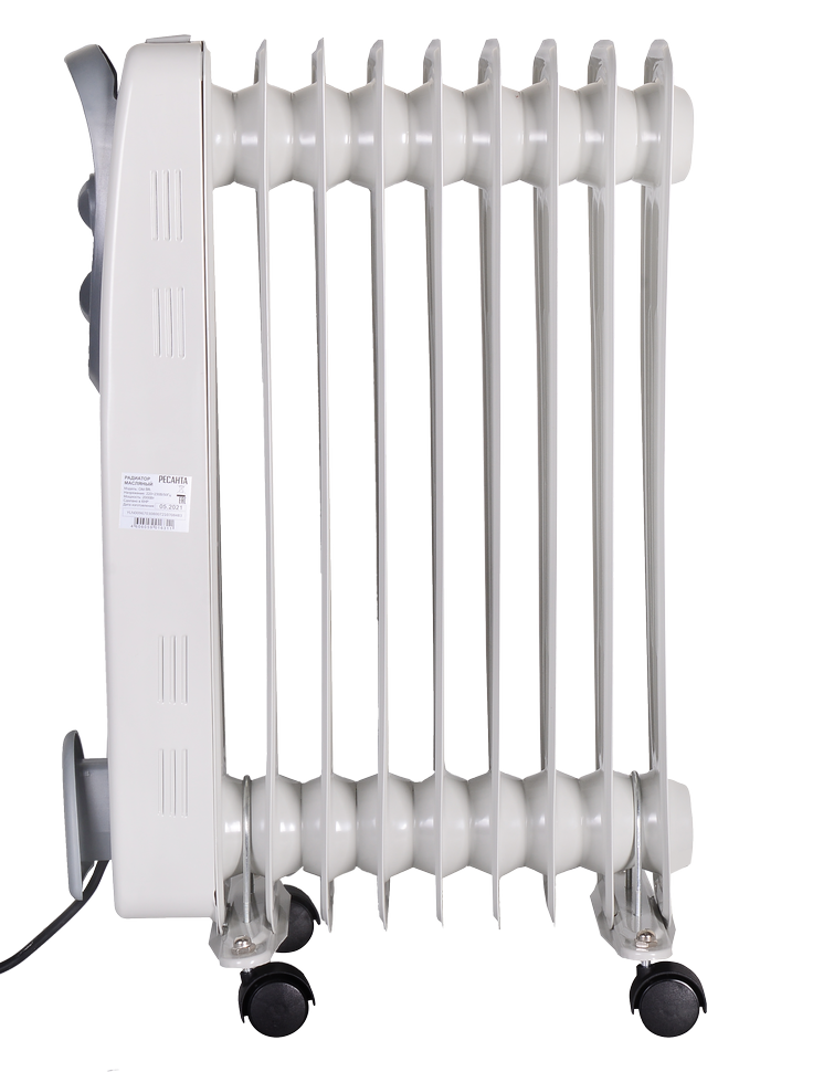 Масляный радиатор РЕСАНТА ОМ-9А купить по цене 4&nbsp;034 ₽ в интернет магазине ТЕХСАД