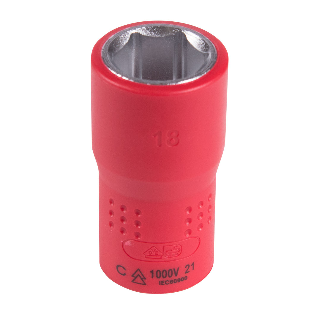 Головка торцевая диэлектрическая шестигранная 1/2'', 18 мм KING TONY 4335VE18M купить по цене 1&nbsp;030 ₽ в интернет магазине ТЕХСАД