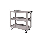 Тележка открытая, 3 полки, серая FERRUM 02.230L-9007 купить по цене 11&nbsp;686 ₽ в интернет магазине ТЕХСАД