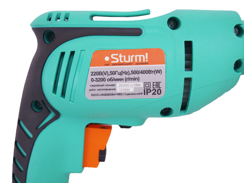 Дрель безударная Sturm! ID2151 купить по цене 2&nbsp;990 ₽ в интернет магазине ТЕХСАД