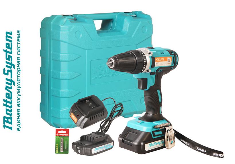 Аккумуляторный шуруповерт Sturm! CD3618 1BatterySystem купить по цене 7&nbsp;990 ₽ в интернет магазине ТЕХСАД