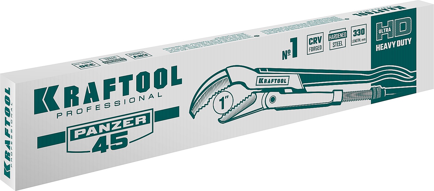 KRAFTOOL №1, изогнутые губки, ключ трубный PANZER-45 2735-10_z02 купить по цене 1&nbsp;440 ₽ в интернет магазине ТЕХСАД