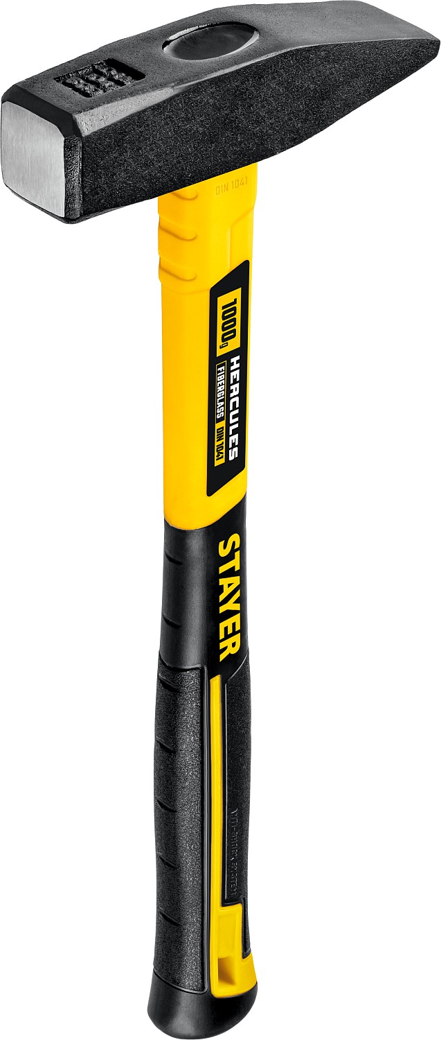 STAYER 1000 г, с фиберглассовой рукояткой, молоток слесарный Hercules 20050-10_z02 купить по цене 950 ₽ в интернет магазине ТЕХСАД