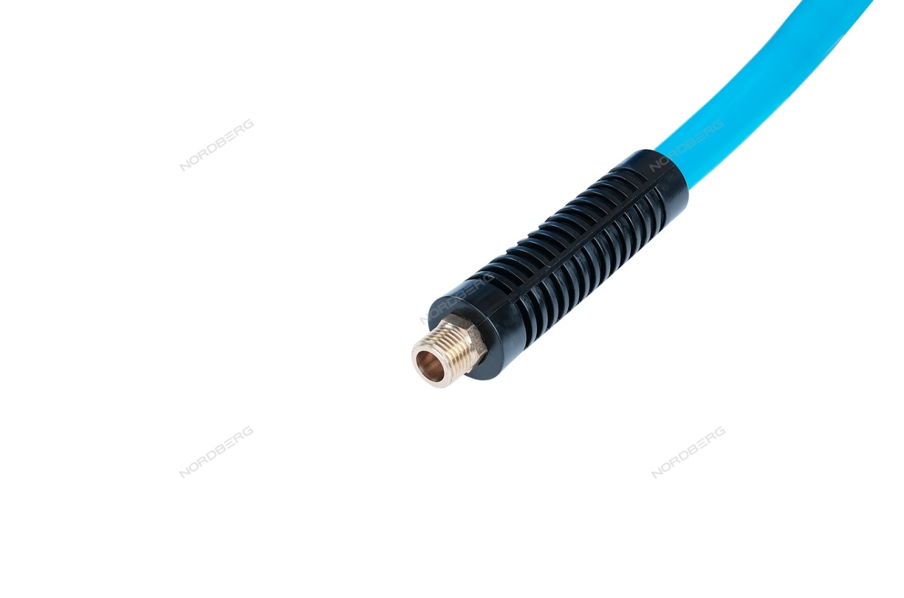 Шланг пневматический 8х12 мм, 11 м, спиральный, полиуретановый, резьба 1/4'' NORDBERG HS0811PU купить по цене 1 109 ₽ в интернет магазине ТЕХСАД