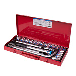 Набор торцевых головок с принадлежностями 1/2'', двенадцатигранные, 10-32 мм, 24 предмета KING TONY 4033MR03 купить по цене 11&nbsp;600 ₽ в интернет магазине ТЕХСАД