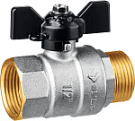 ЗУБР d=1/2'' кран шаровой полнопроходной, бабочка, ''мама-папа'' 51325-1/2 купить по цене 430 ₽ в интернет магазине ТЕХСАД